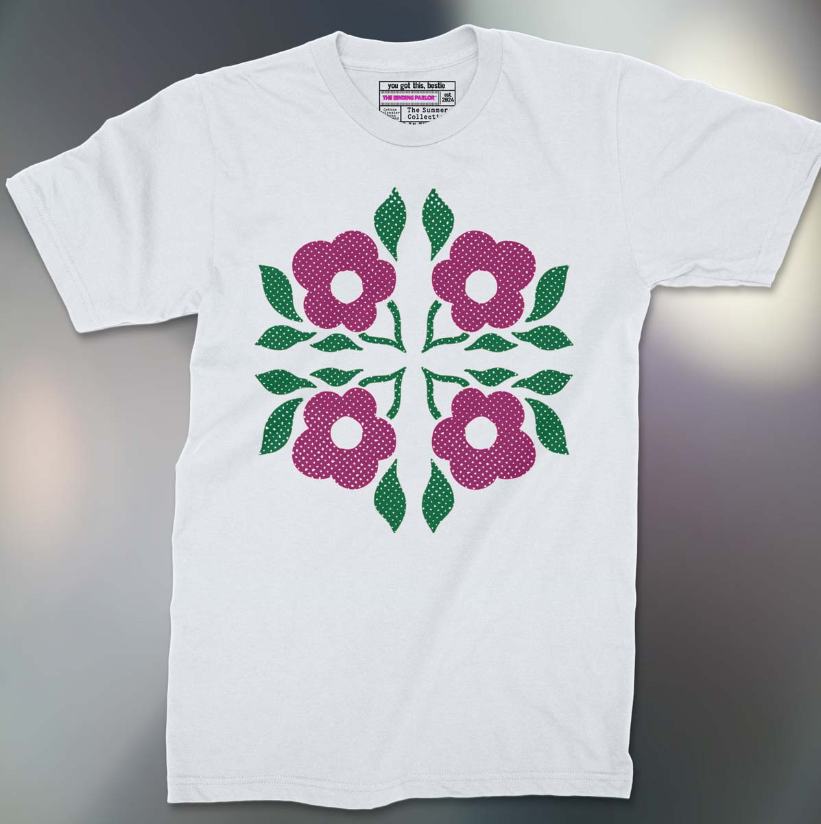 Retro Flower Tile Tee